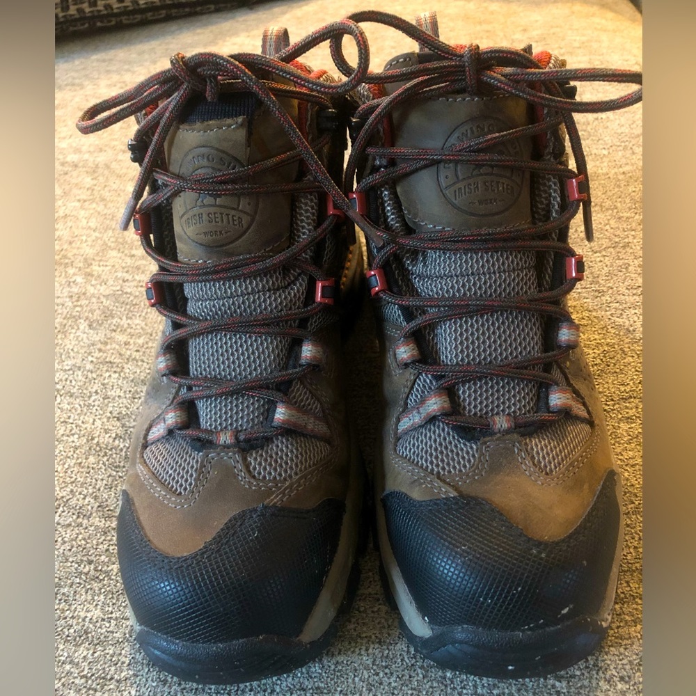 Irish Setter Red Wing Waterproof Safety Toe Hiking Boot Men’s 7.5